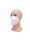Atemschutzmaske FFP2, D-Faltform mit Ohrenschlaufen, Weiß