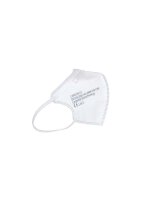 Atemschutzmaske FFP2, D-Faltform mit Ohrenschlaufen, Größe XS, Weiß